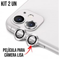 Película de Câmera Lisa iPhone 16 e 16 Plus - Prata